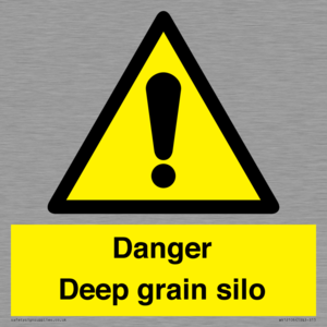 Danger Deep grain silo